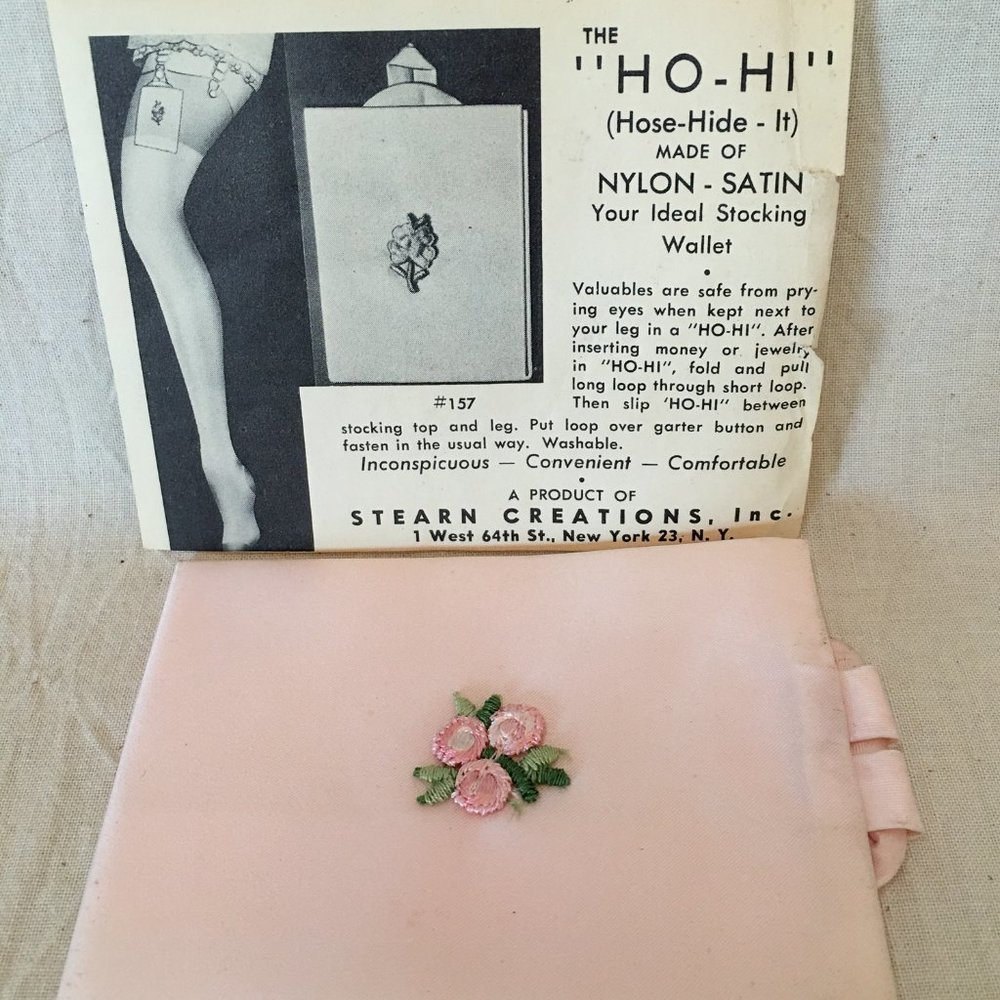 Vintage Stocking Wallet, 1940's-1950's